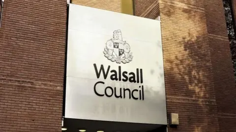 Walsall Council Walsall Council sign