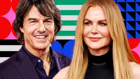 A composite image of Tom Cruise and Nicole Kidman