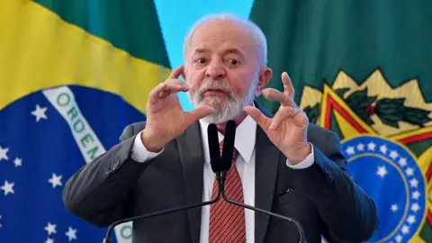  EPA Brazil's President Luiz Inácio Lula da Silva speaks in Brasilia, Brazil. Photo: 10 June 2024