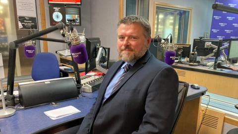 Tim Smith, Chief Constable for Kent in the BBC Radio Kent studio