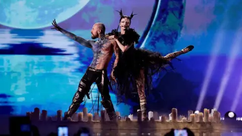 Reuters Bambie Thug performing at Eurovision