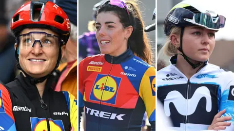 Lizzie Deignan, Anna Hederson and Cat Ferguson