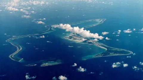 chagos islands from above.