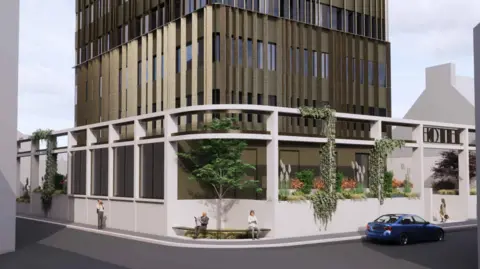 A computer generated image of Union House as it will look following a redesign. 