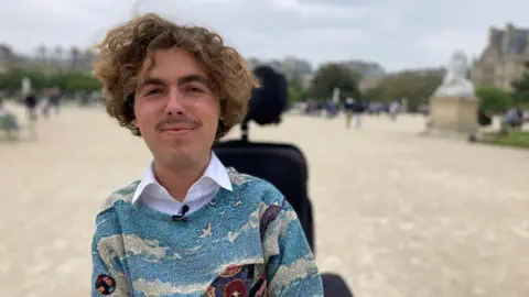 BBC/Nathan Standley Arthur Baucheron looking into the camera