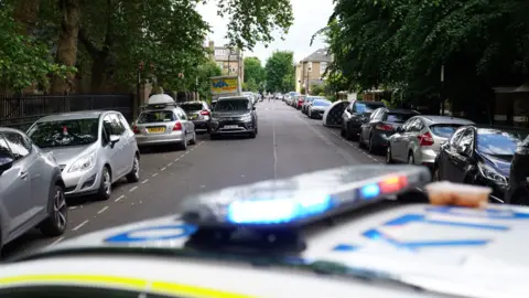 PA A view of the scene where the bike was left in Colvestone Crescent, Dalston
