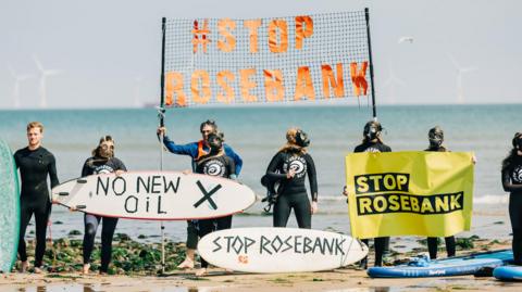 Surfers protest