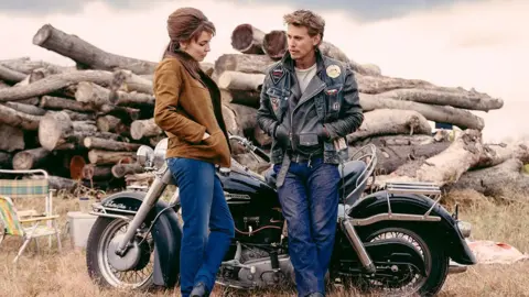 Jodie Comer and Austin Butler starring in The Bikeriders