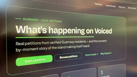 The home page of voiced.gg