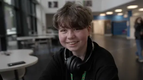 BBC / Ann Gannon High school student Jasper, 15