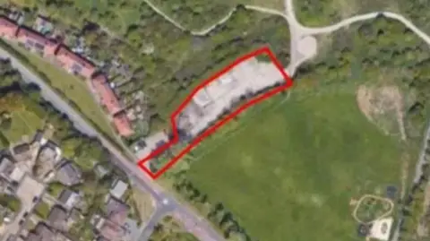 Lewes District Council Aerial view of Newhaven's former recycling centre