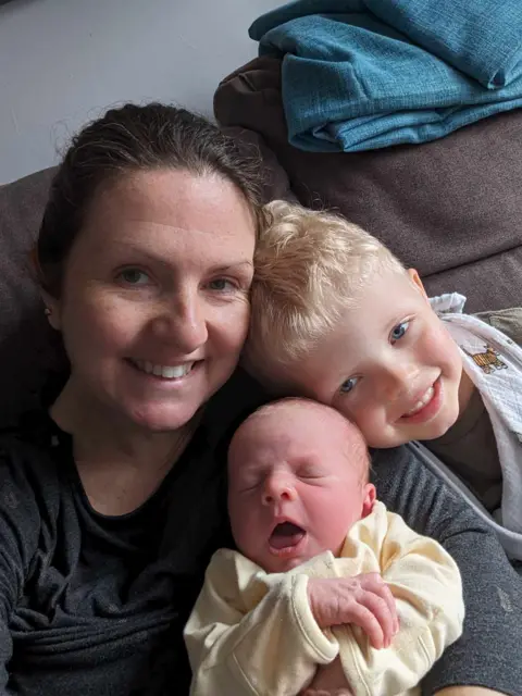 Martina Darling Martina Darling with her children