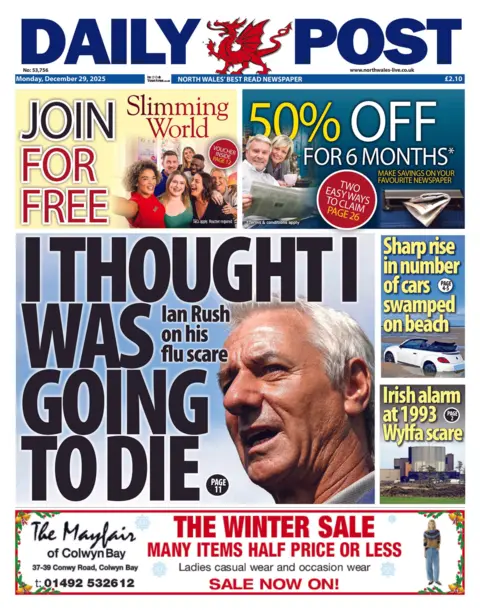 Daily Post Daily Post front page. Headline reads: "I thought I was going to die"