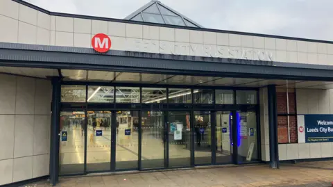 Steve Jones/BBC Leeds Bus Station entrance