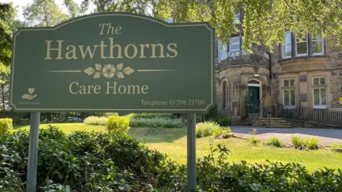 The Hawthorns Care Home on Burlington Road in Buxton