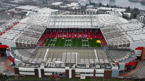 Reuters Aerial view of Manchester United's Old Trafford stadium