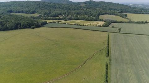 Land close to the Wrekin covered by the Steeraway application
