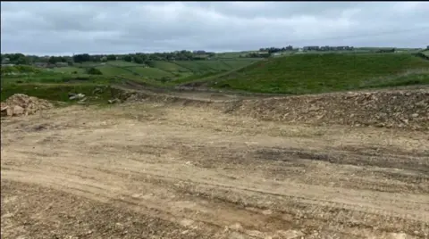 The former Thornton quarry near Bradford