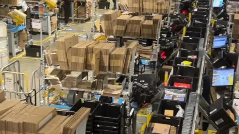Amazon warehouse.