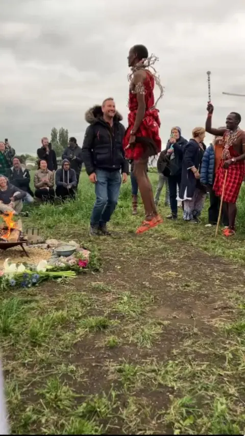 Kim Coley Screengrab of the jumping dance