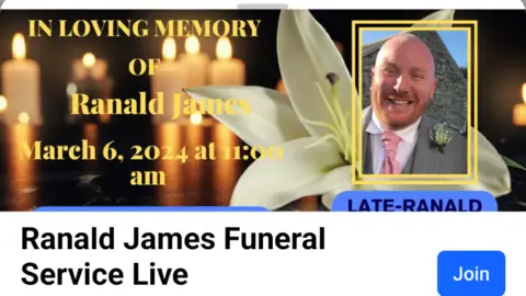 Facebook Scam funeral notice