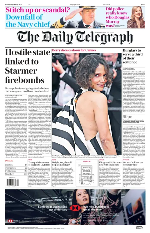  "Hostile state linked to Starmer firebombs".