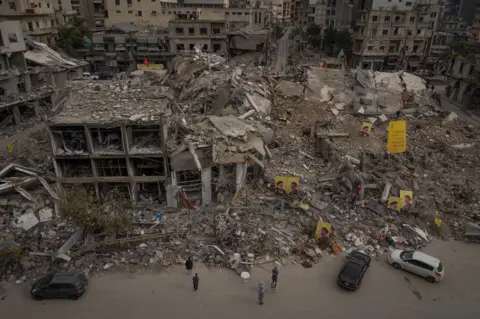 Part of Nabatieh's historic market, which has been targeted before but was destroyed during this conflict.