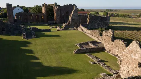 Getty Images The ruins of Lindisfarne's monastery