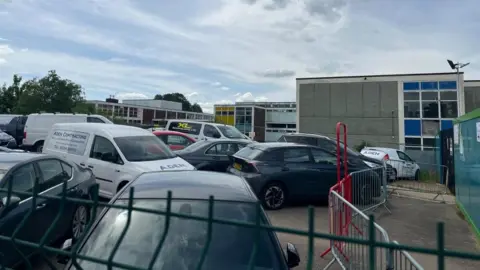 Tony Fisher/BBC Building work going on at Rivertree Free School, Kempston