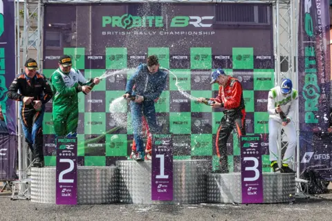 British Rally Championship Podium