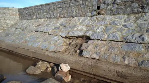 East Devon District Council Exmouth sea wall