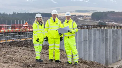 Works is underway to construct a new Moy Rail Bridge on the Highland Main Line as part of works on the A9.