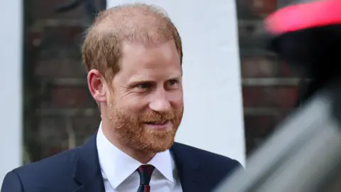 Prince Harry leaving Chatham House after an Invictus Games event, July 2026