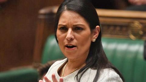Home Secretary Priti Patel in the Commons