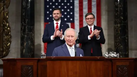 Getty Images King Charles III addresses US Congress