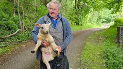 Edale Mountain Rescue Team Lost lamb