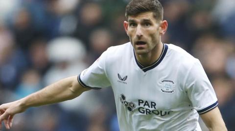 Ched Evans in action for Preston