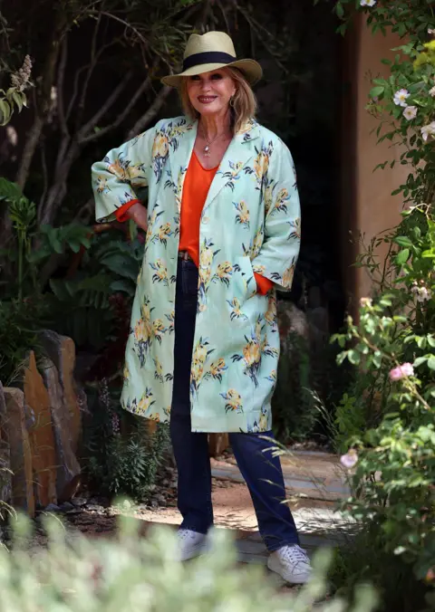 Andy Rain/EPA British actress Joanna Lumley at the RHS Chelsea Flower Show 2026 in London, Britain, 18 May 2026. The Chelsea Flower Show runs from May 19 to May 23 2026.