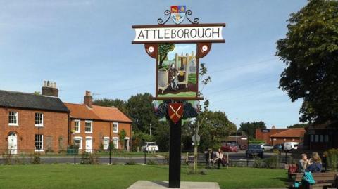 Attleborough town sign
