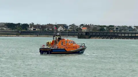 Eddie Mitchell The Shoreham lifeboat at sea.