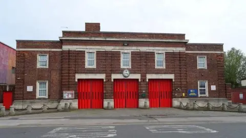 External view of Aintree Community Fire Station on Longmoor Lane