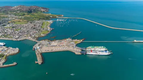Getty Images An aerial Views of the port of Holyhead, Anglesey, North Wales