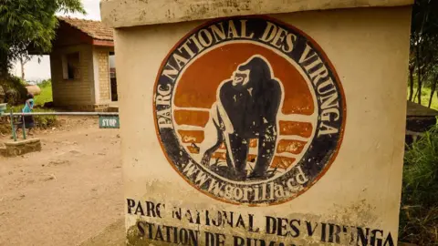 Getty Images Virunga National Park sign