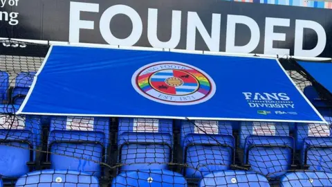 Proud Royals The flag on stadium seats