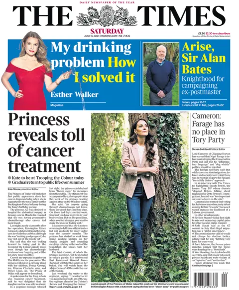  "Princess reveals toll of cancer treatment"