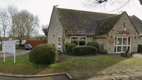 Street view of Ketton Library, on High Street, in Ketton, Rutland.