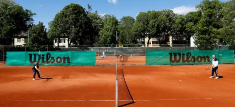 Reuters A tennis club in Vienna, Austria