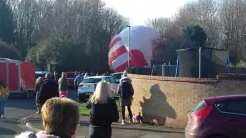 Paul Reed Hot air balloon in Orton Brimbles