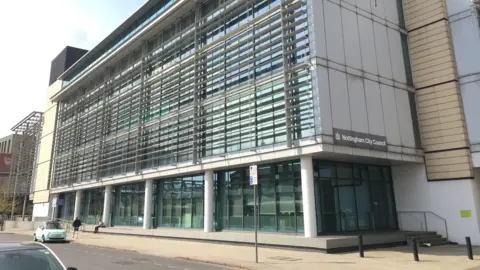 A street view of Nottingham City Council's Loxley House. 
