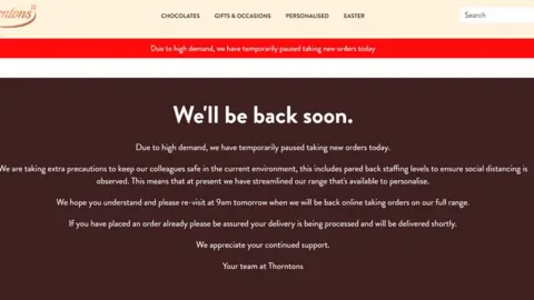 Thorntons Thorntons website